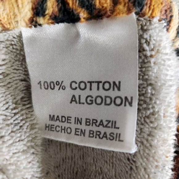 Vintage Leopard Big Cat 28x59 Beach Towel 100% Cotton - Picture 8 of 8